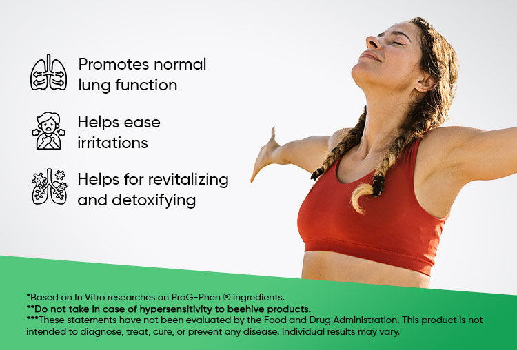 promotes normal lung function, helps ease irritations, helps for revitalizing and detoxifying